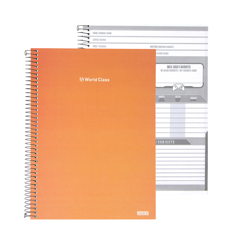 CUADERNO ESPIRAL TAPA DURA 160 HOJAS SD10162/10168