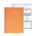 CUADERNO ESPIRAL TAPA DURA 160 HOJAS SD10162/10168