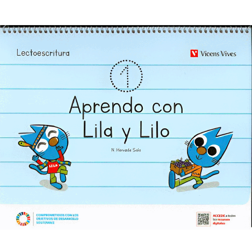 [16592] APRENDO CON LILA Y LILO 1 CUADERNO | VICENSVIVES