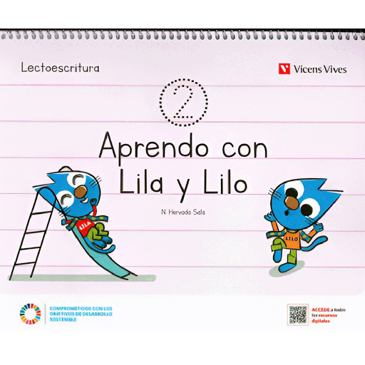 [16593] APRENDO CON LILA Y LILO 2 CUADERNO | VICENSVIVES