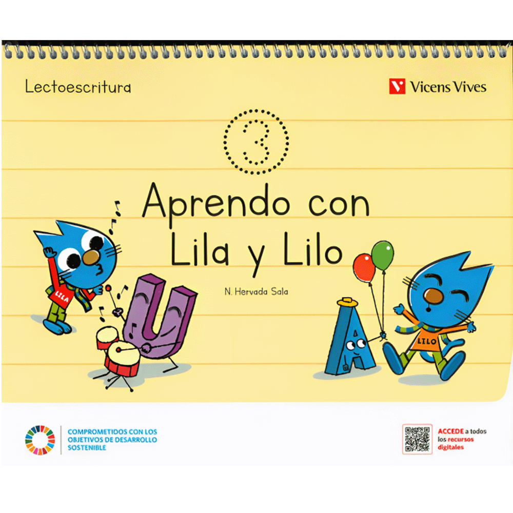 APRENDO CON LILA Y LILO 3 CUADERNO