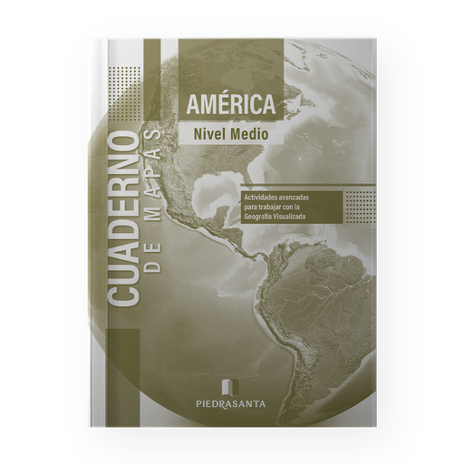 [ULTIMA EDICION] AMERICA CUADERNO DE MAPAS MEDIO | PIEDRASANTA