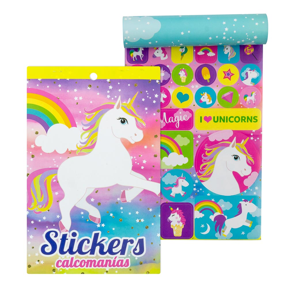 BLOCK DE STICKERS (UNICORNIO I)