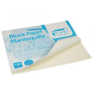 BLOCK PAPEL MANTEQUILLA DOBLE OFICIO 13X17 100 HOJAS