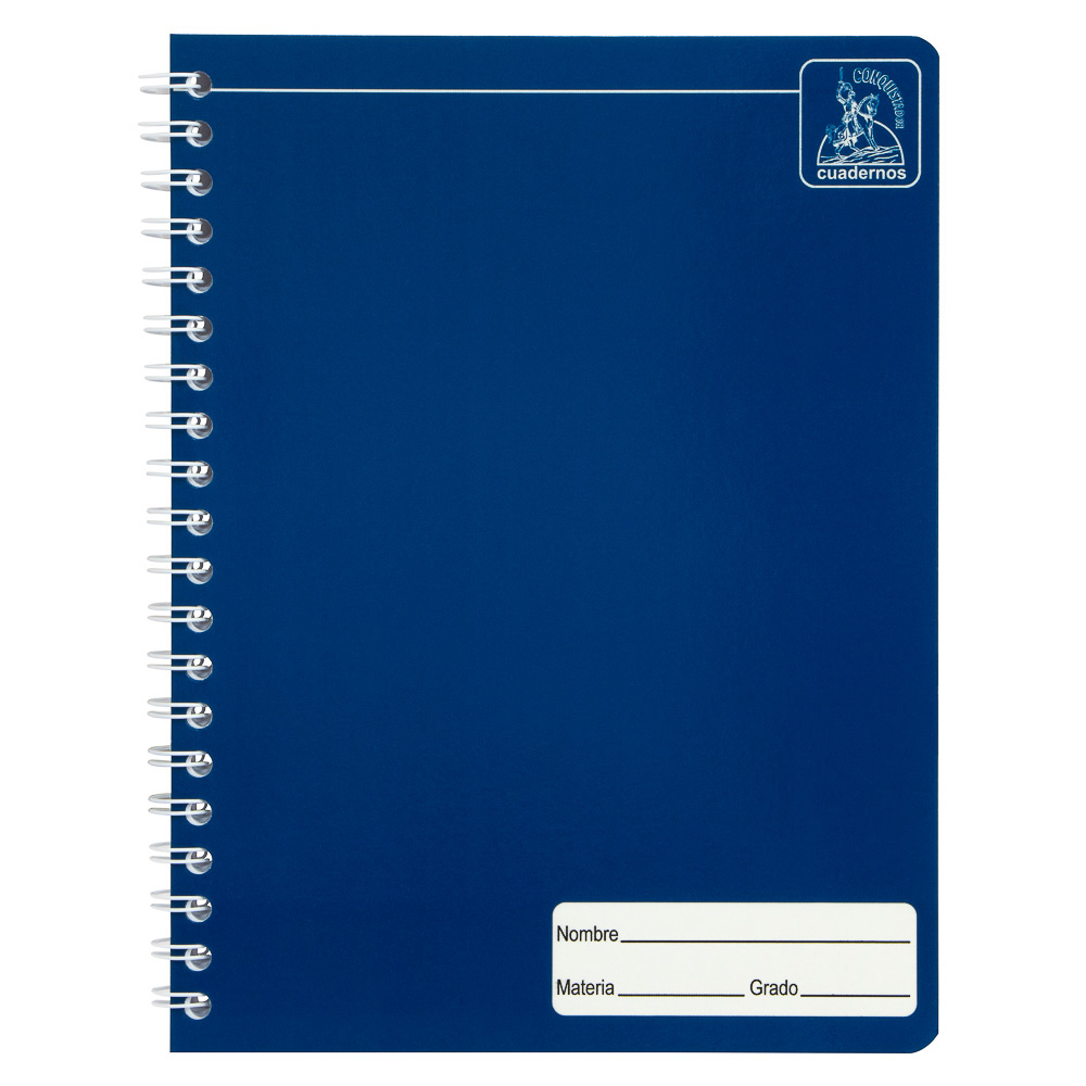 CUADERNO DOBLE ESPIRAL DOBLE LINEA NUMERADO 100 HOJAS