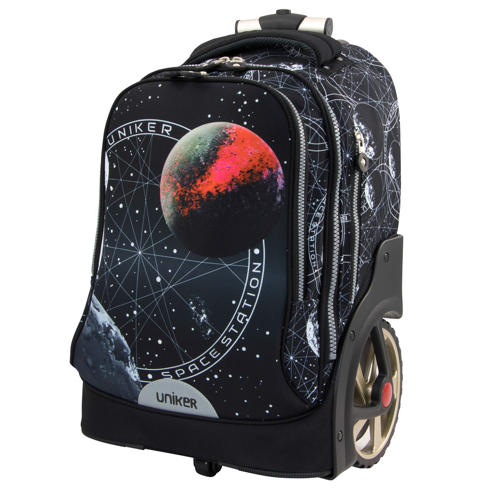 MOCHILA DE TELA CON RODOS ESTACION ESPACIAL