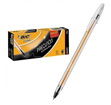 BOLIGRAFO CRISTAL PRECISION PUNTA FINA 0.8MM (NEGRO) | BIC