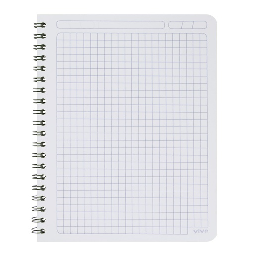 [07295-CUADROS] CUADERNO DOBLE ESPIRAL 70 HOJAS 239950 (CUADROS 8MM) | VIVO