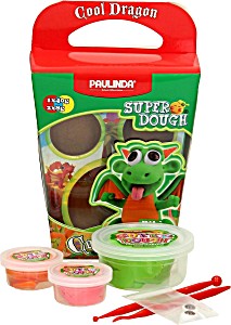 [20236034] MASA MOLDEABLE SUPER DOUGH DRAGONES (VERDE) | PAULINDA