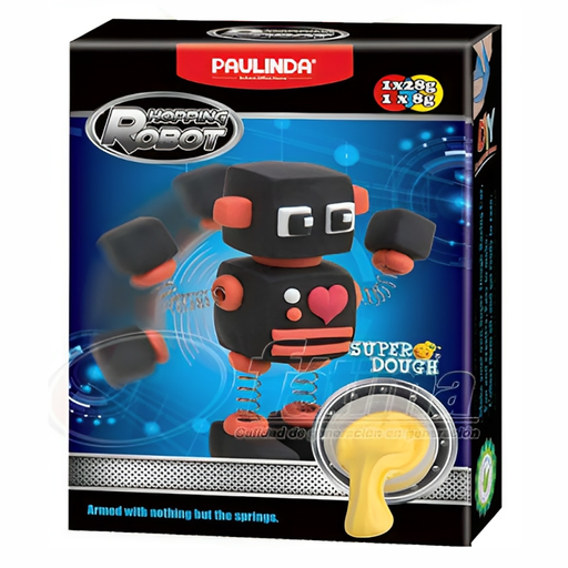 MASA MOLDEABLE SUPER DOUGH ROBOT VERDE (NEGRO) | PAULINDA