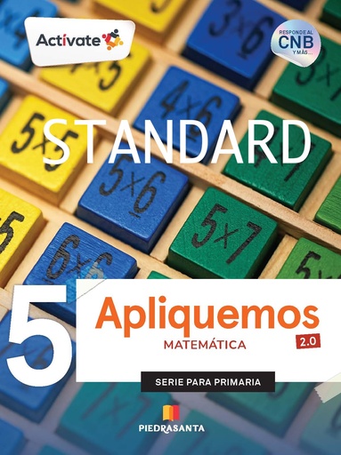 [ST-MAT5] ACTIVATE APLIQUEMOS  MATEMATICA 5 2.0 STANDARD | PIEDRASANTA