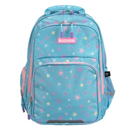 [18943] MOCHILA 16.5 22001/22004 DISEÑOS SURTIDOS (CELESTE) | BAOHUA