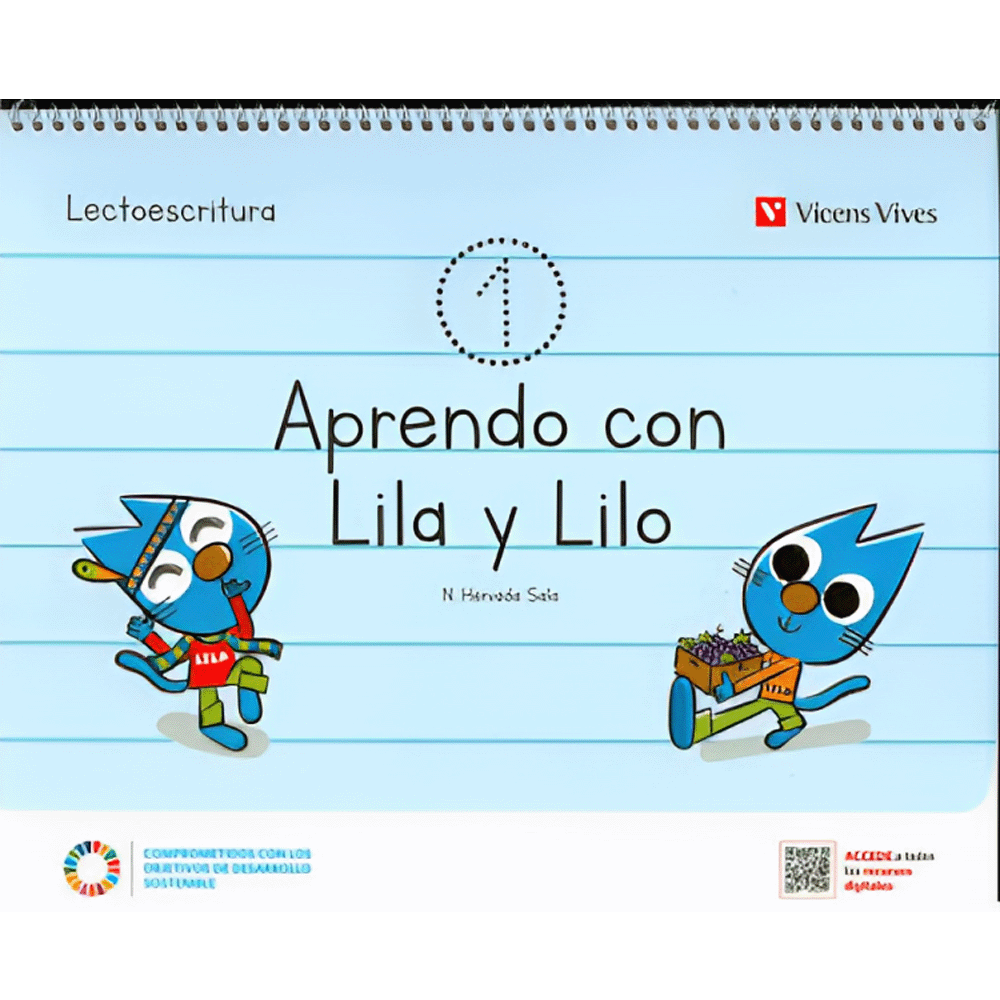 [16592] APRENDO CON LILA Y LILO 1 CUADERNO | VICENSVIVES