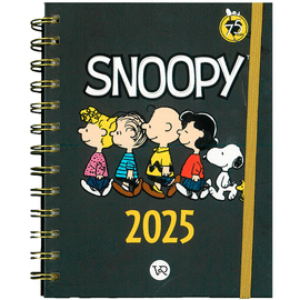 [708489] AGENDA SNOOPY 2025 NEGRA | V&R